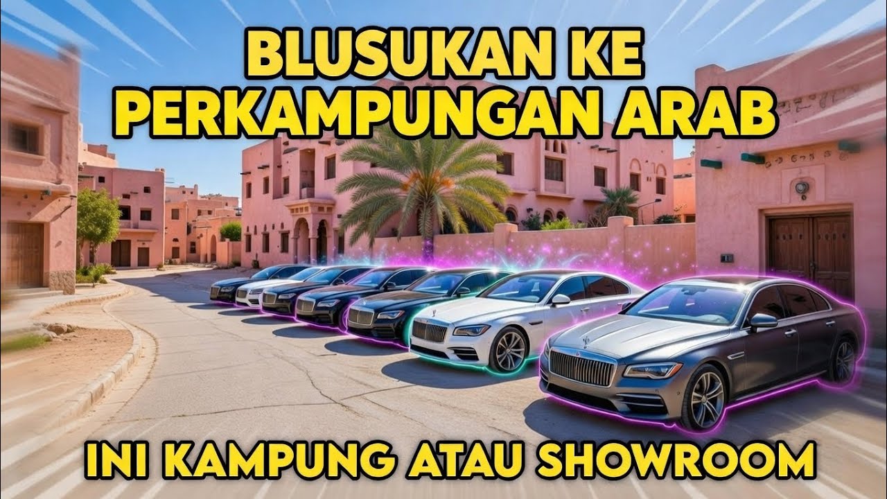 BLUSUKAN KE KAMPUNG ARAB MADINAH: Mobil Mewah di Mana-mana, Ini Beneran Kampung?