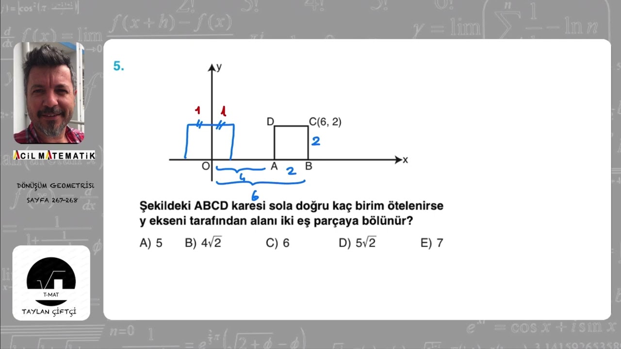 GEOMETRİNİN İLACI SORU BANKASI ( DÖNÜŞÜM GEOMETRİSİ SAYFA 267-268)