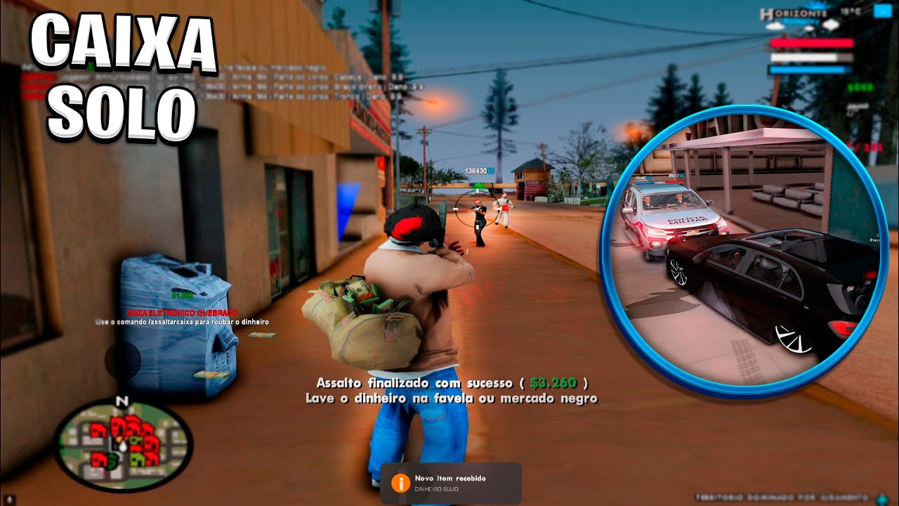 Explodindo Caixas Eletrônicos Sozinho no GTA RP – Fuga Insana!