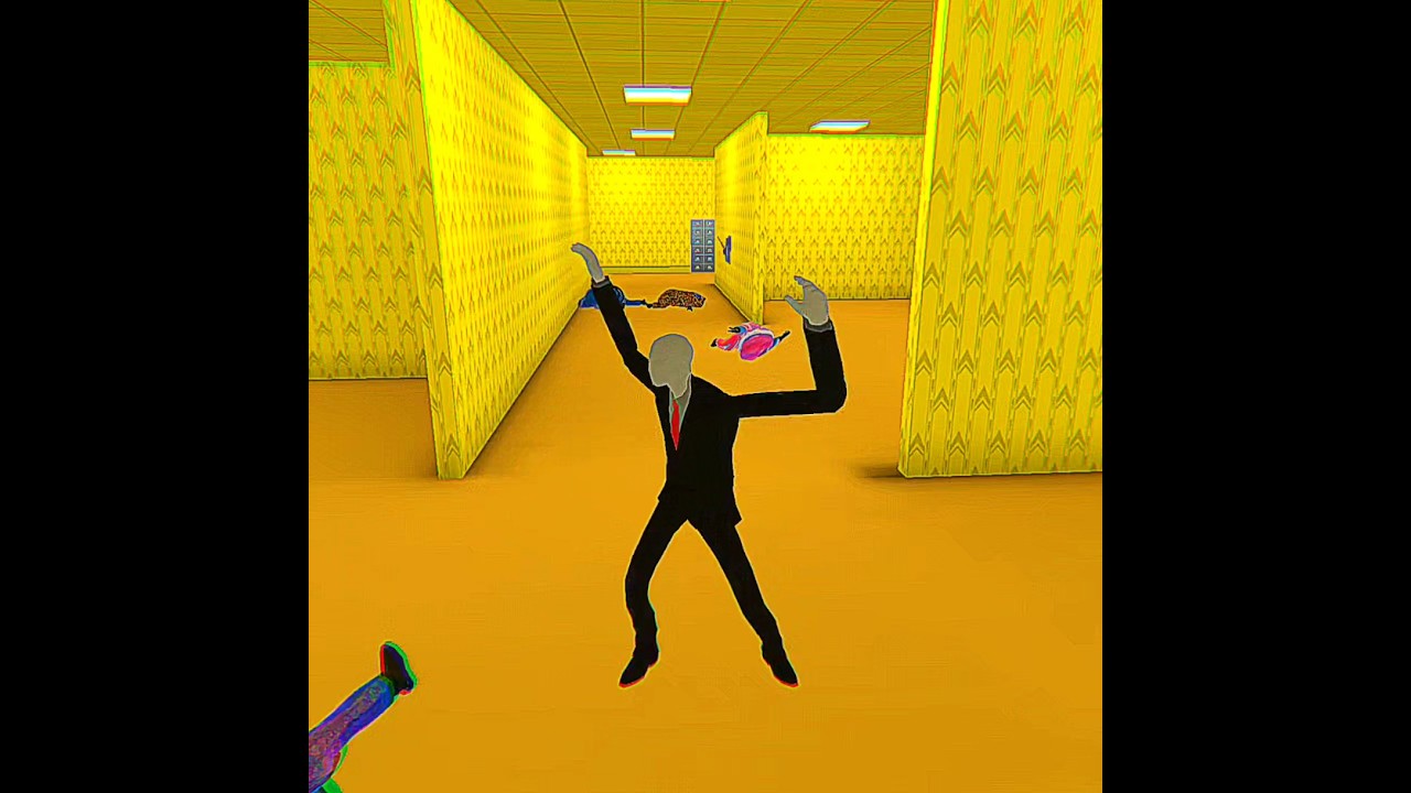HIDE IN THE BACKROOM GREEN BOY #backrooms #gaming #shortvideos