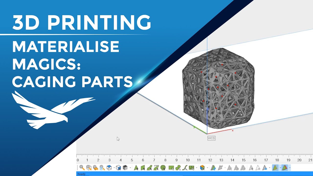 Caging 3D Printed Parts in Materialise Magics