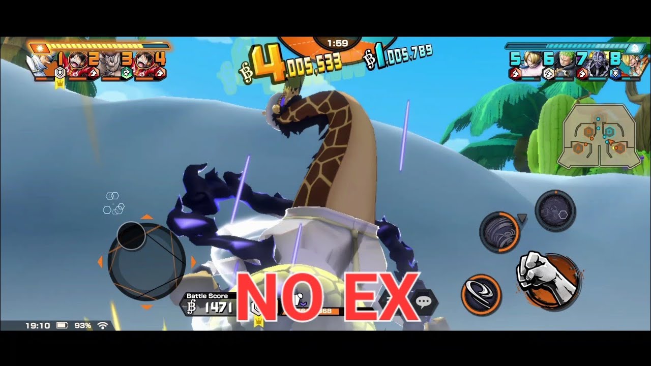 Challenge Battle Without EXs | One Piece Bounty Rush