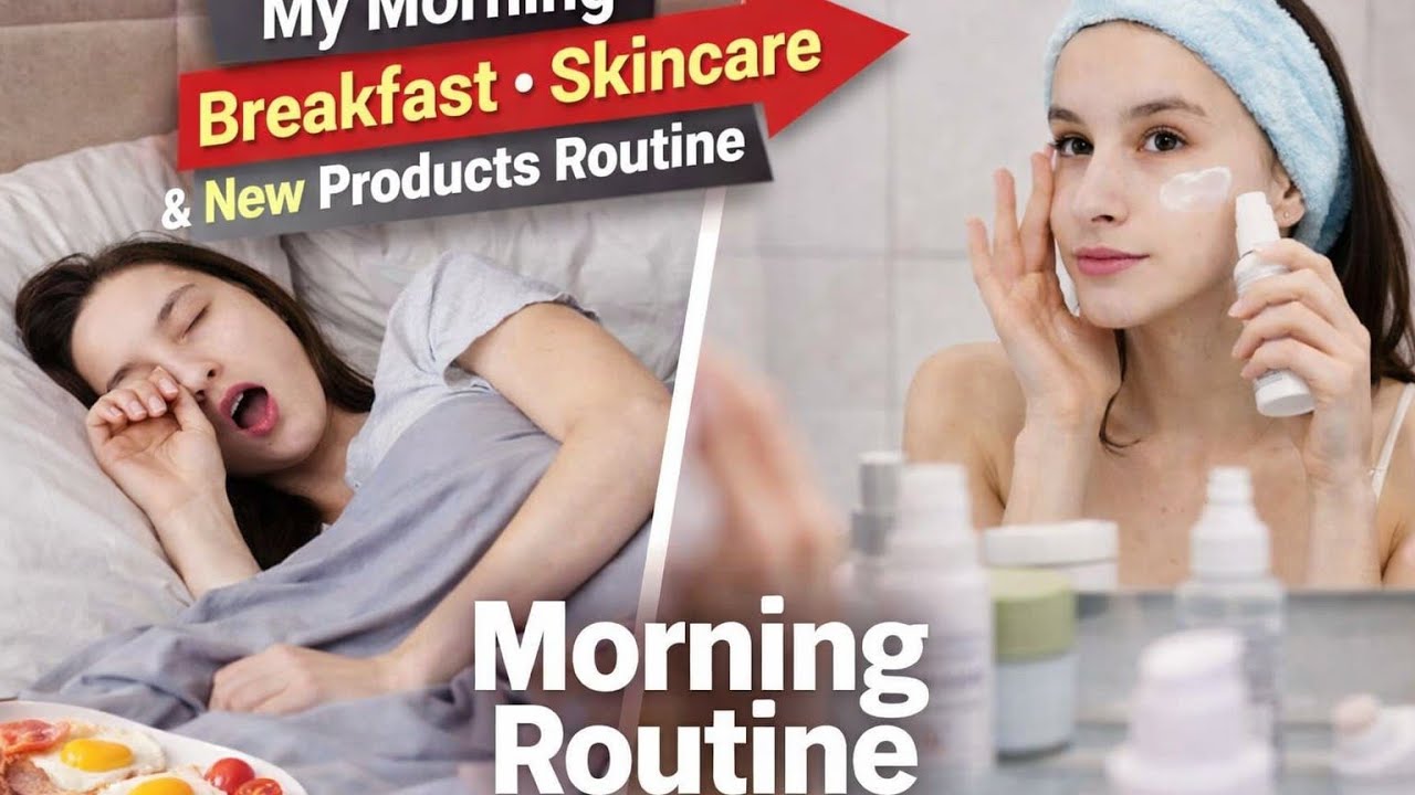 როგორ ვიწყებ დღეს: საუზმე და Skin Care ☕️#morning #skincare 