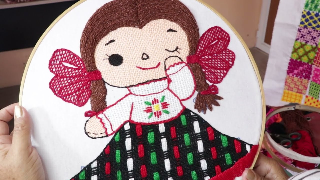 👀BORDADO FANTASIA para MUÑECA LELE FACIL👩 BORDADOS FACILES 293