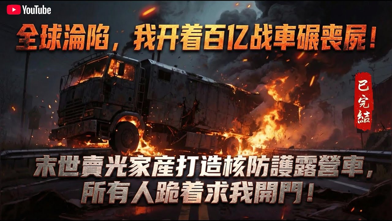 全球淪陷，我開着百億露營車碾喪屍！末世賣光家產打造核防護露營車，所有人跪着求我關門！🚐 喪屍潮中我喝紅酒🍷 #末世重生  #末日爽文 #原創小說  #完結文 