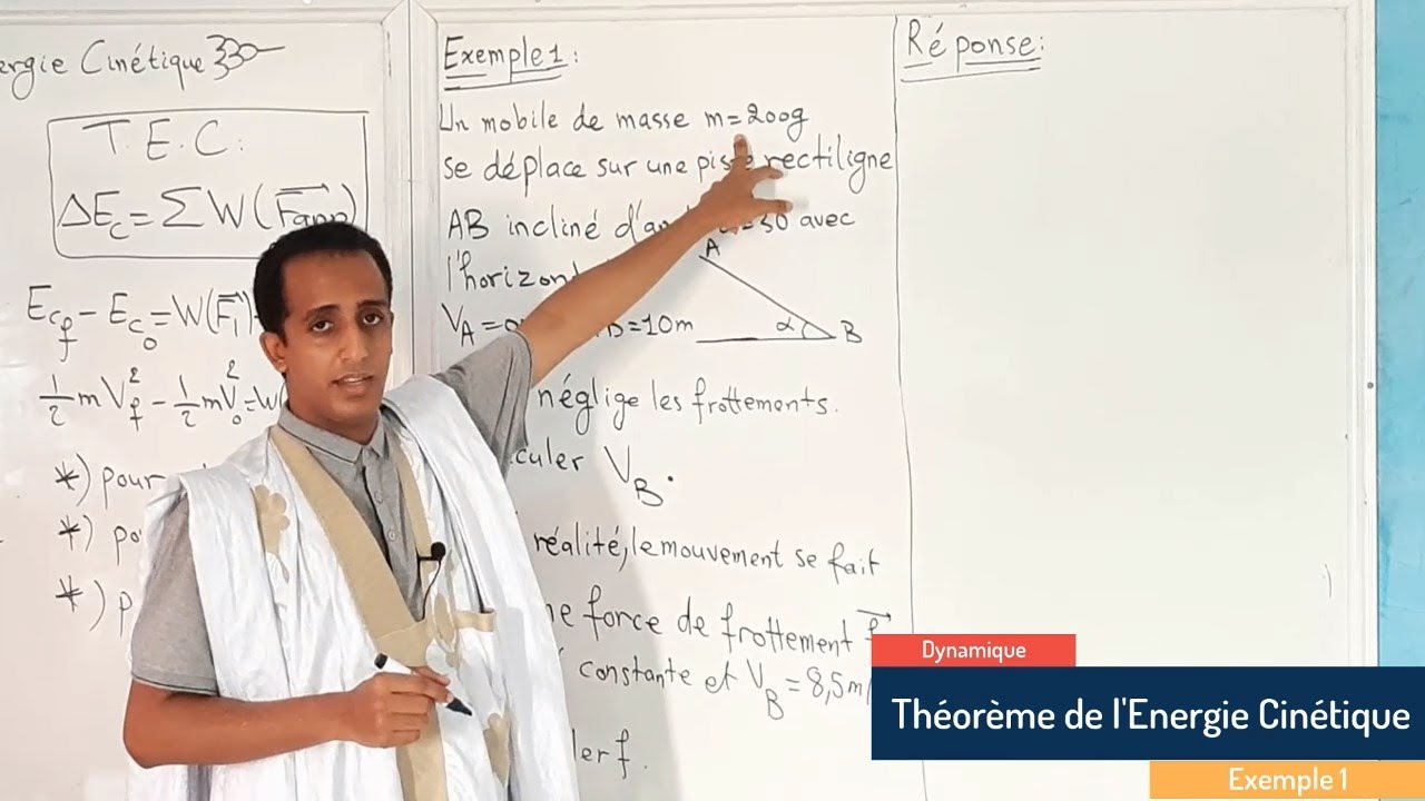 Physique : Théorème de l'Energie Cinétique - Résumé du Cours + Applications (7C/7D)