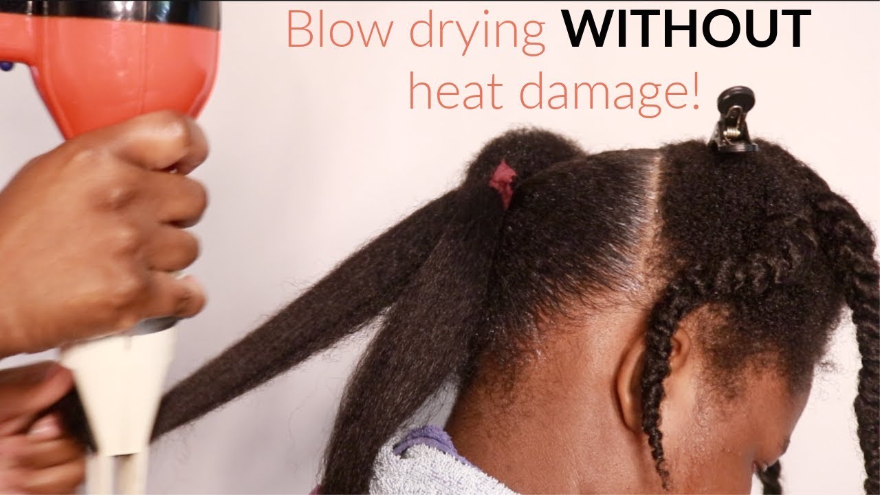 Highly Requested | How To Blow Dry Natural Hair WITHOUT Heat Damage