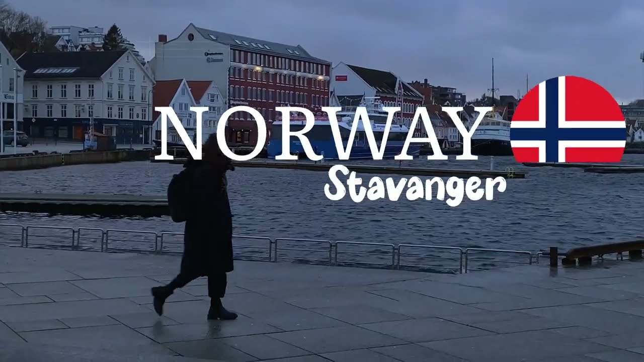 Stavanger - Norway 2023 4K 60fps Walking  Tour #norge