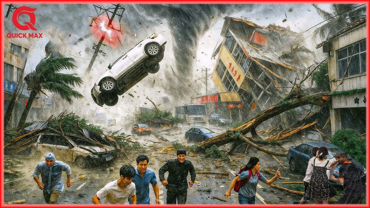 CHAOS in China! Monster Typhoon Tapah WIPES OUT Wuhan & Guangdong | Natural Disaster