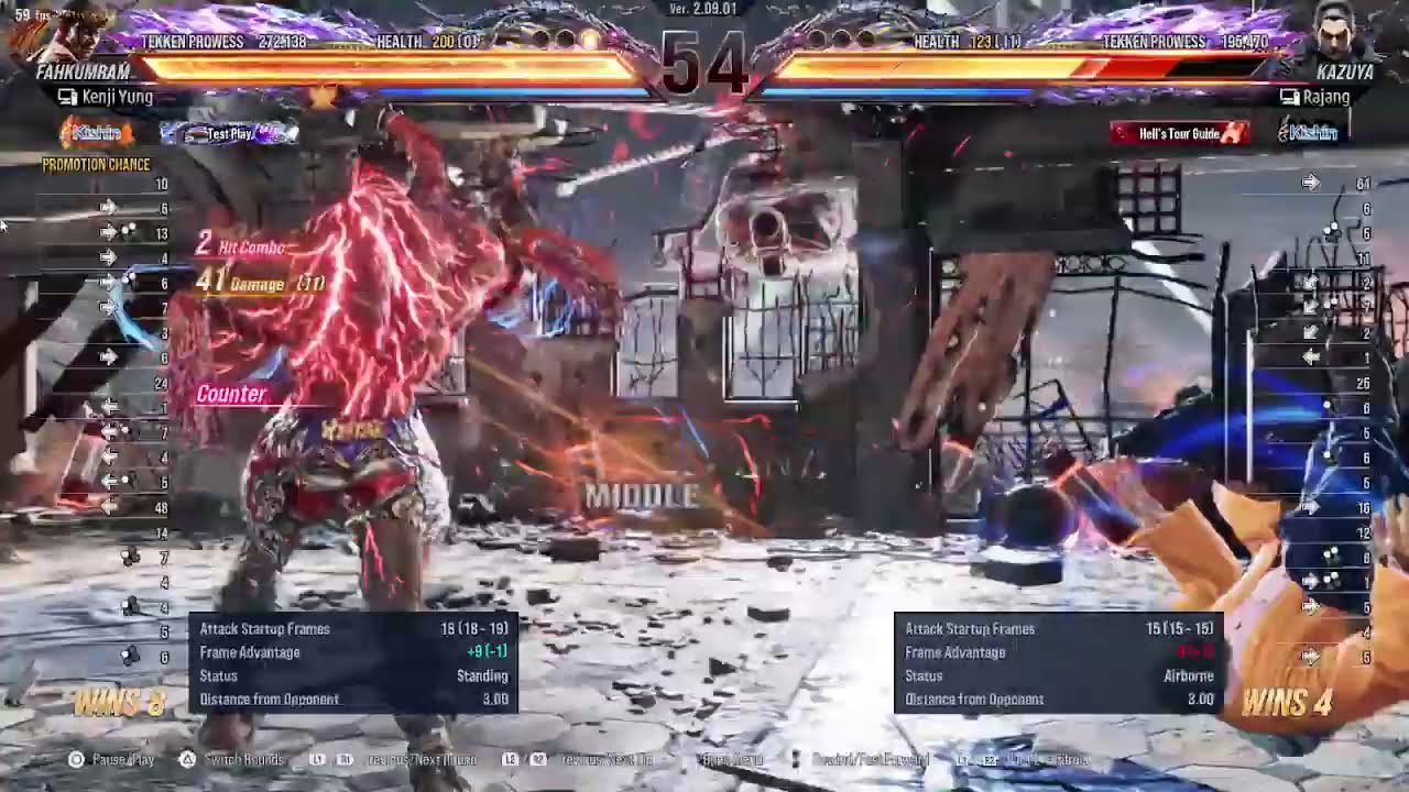 24 feb 2026 Tekken 8 S2.09.01 chill (replay rank FAHKUMRAM raijin to bushin)