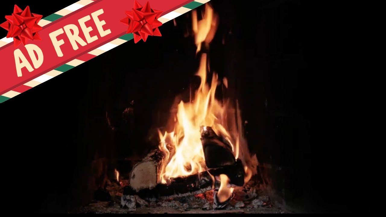 🔥 Burning Fireplace with Crackling Fire (NO ADS) | Cozy Christmas Atmosphere for Relaxation