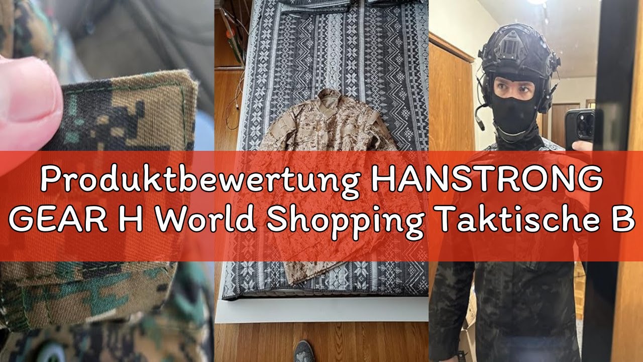 Produktbewertung HANSTRONG GEAR H World Shopping Taktische BDU-Kampfuniform, Jacke und Hose, Anzug f