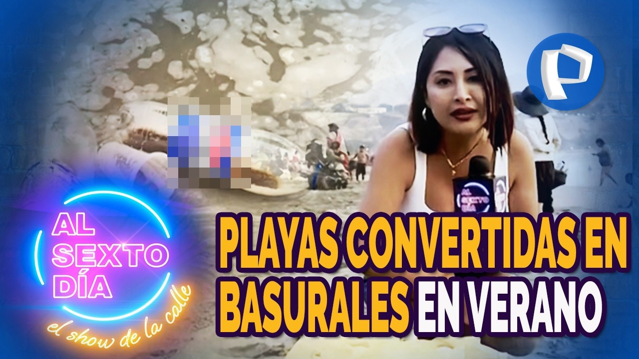 Playas convertidas en basurales en pleno verano