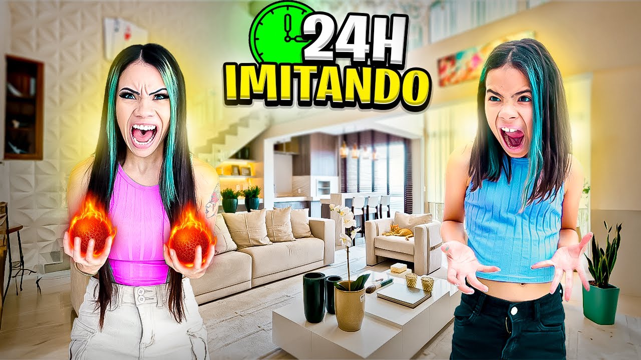 24 HORAS IMITANDO A MINHA M&Atilde;E *ficou brava