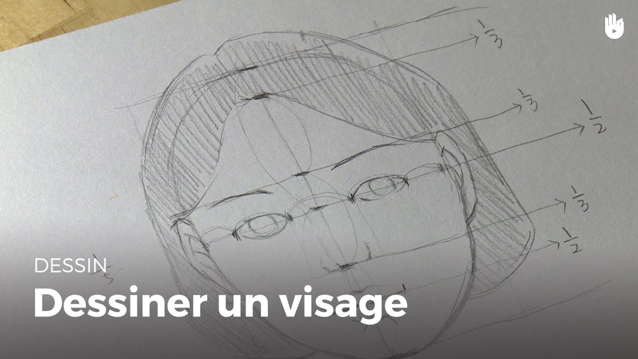 Les règles et les proportions pour dessiner un visage - Apprendre à dessiner