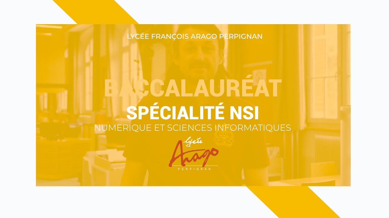 Spécialité NSI, Numérique Sciences Informatiques, au baccalauréat
