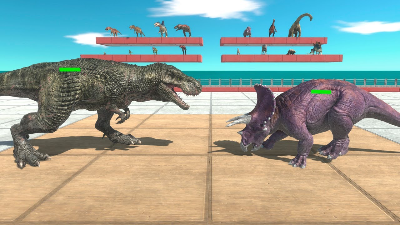 Carnivore vs Herbivore Dinosaurs Tournament - Animal Revolt Battle Simulator