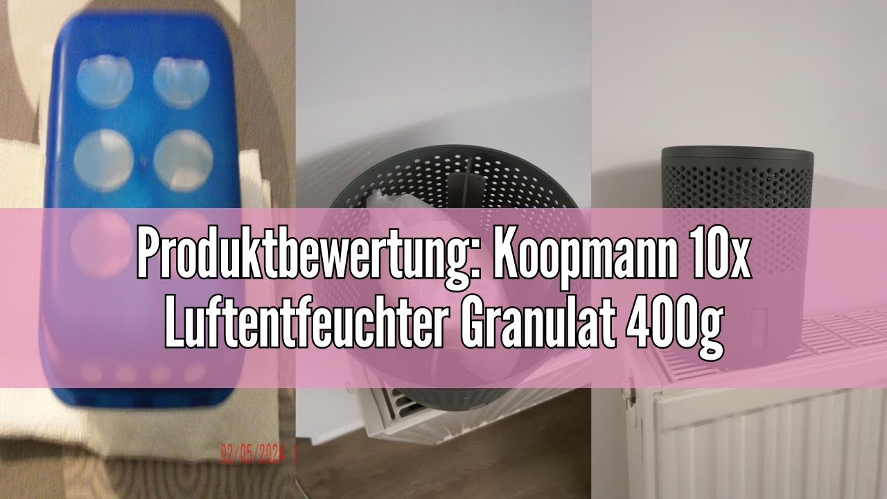 Produktbewertung: Koopmann 10x Luftentfeuchter Granulat 400g Nachf&uuml;llbeutel Set &ndash; Nachf&uuml;llpack f&uuml;r a