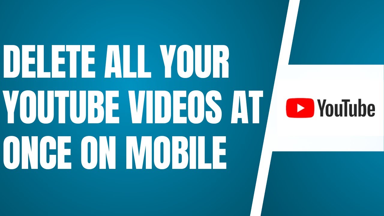 UPDATED 2025! How To Delete All Your YouTube Videos at Once On Mobile (2025)