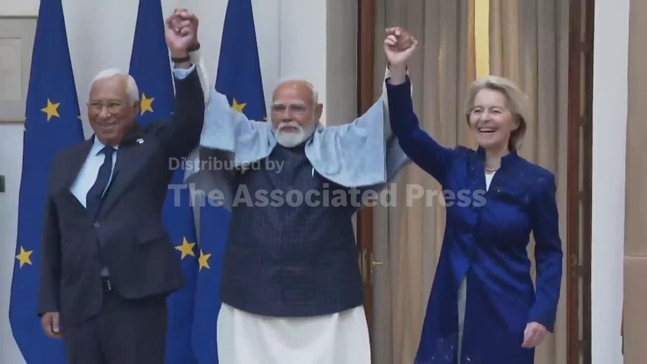India's prime minister says it has reached a free trade deal with the EU