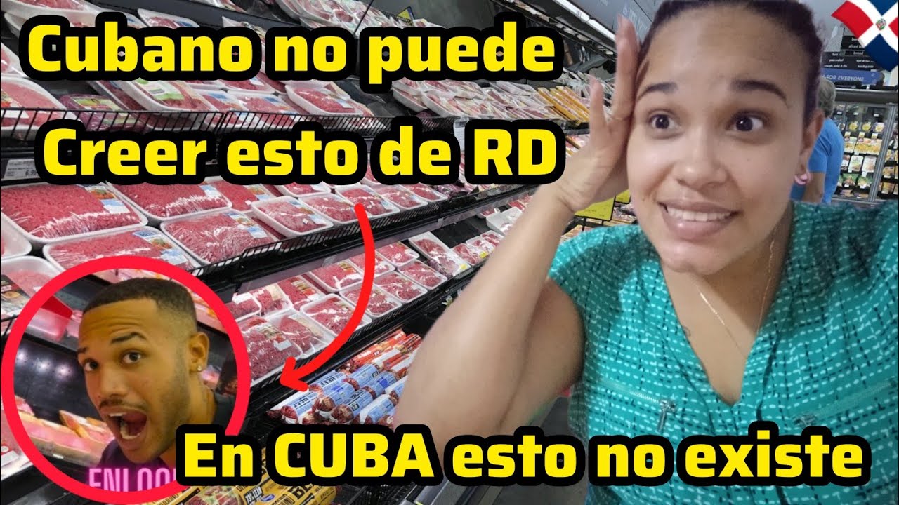 Cubano llega a RD y visita el supermercado La Sirena 😱 Cubana Reacciona 🇩🇴 Impacto total