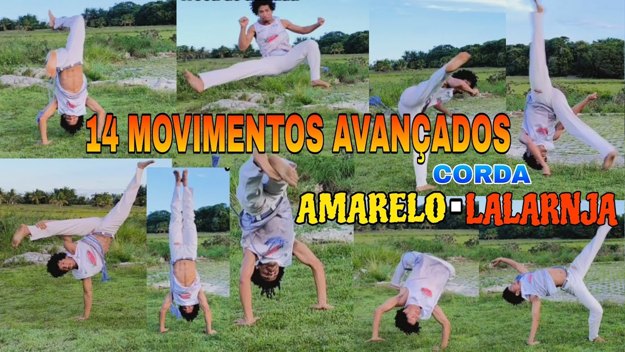 #capoeira 14 Movimentos e Golpes Avançados corda (Amarelo - Laranja )...