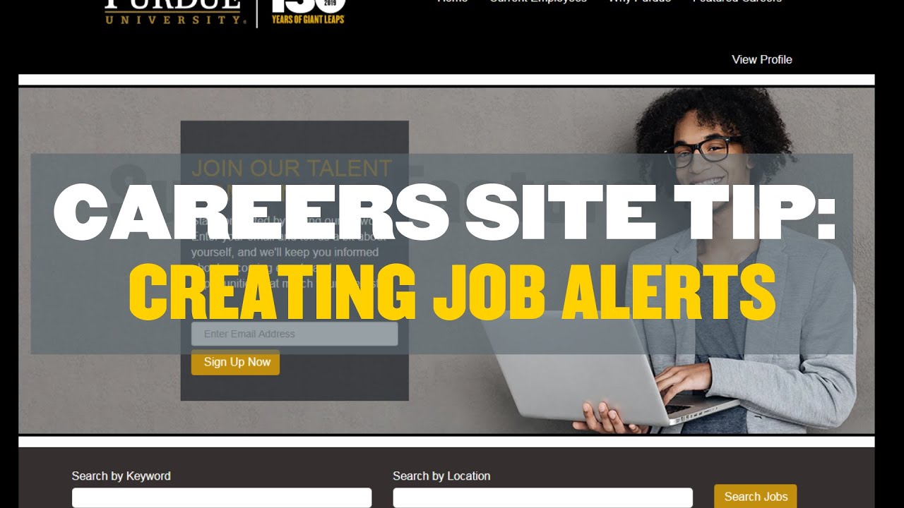 How to Create Job Alerts on Our Careers Site
