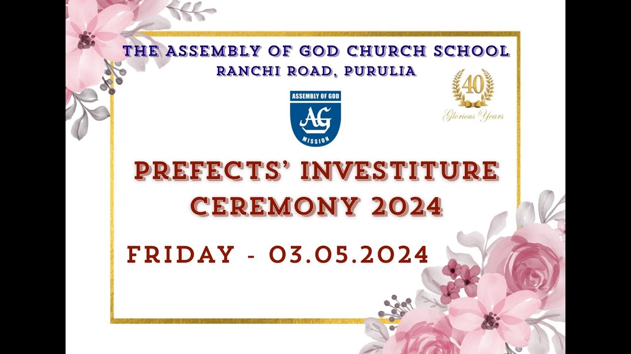 Prefects' Investiture Ceremony 2024 II AGCS PURULIA