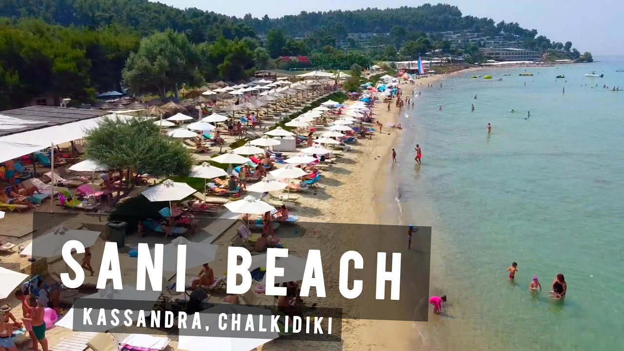 Sani Beach by drone, Kassandra, Chalkidiki | GREECE 🇬🇷