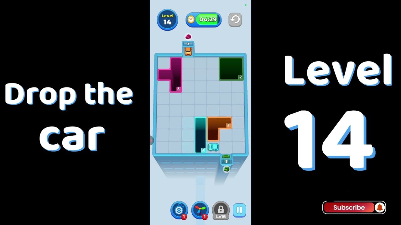 Drop The Car Level 14 🚗 | Color Car Drop Puzzle Gameplay | SolutionGuruji