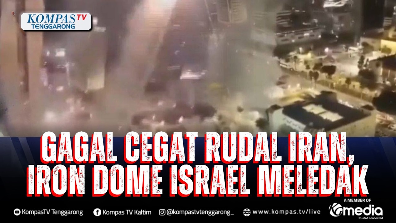 Media Iran Rilis Video Iron Dome Israel Gagal Tangkal Misil, Ledakan Terekam di Tel Aviv