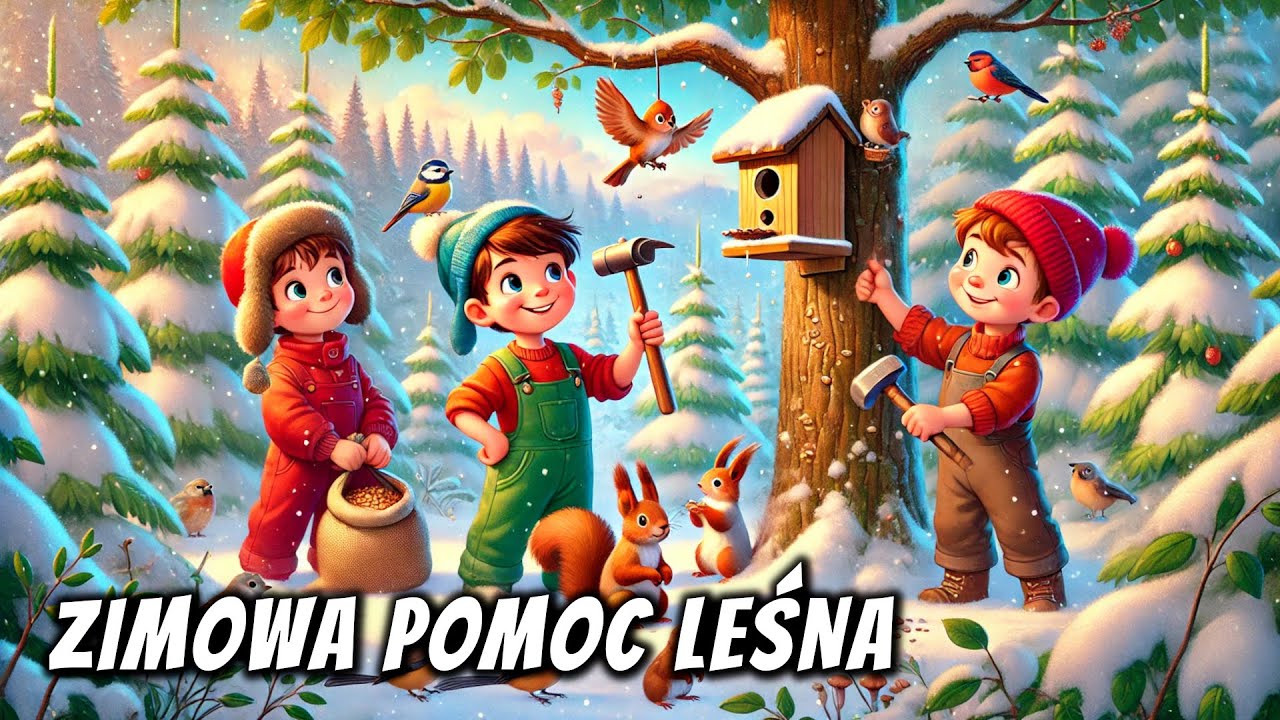 ❄️ Zimowa pomoc leśna - Audiobook dla dzieci - Bajka do słuchania na dobranoc