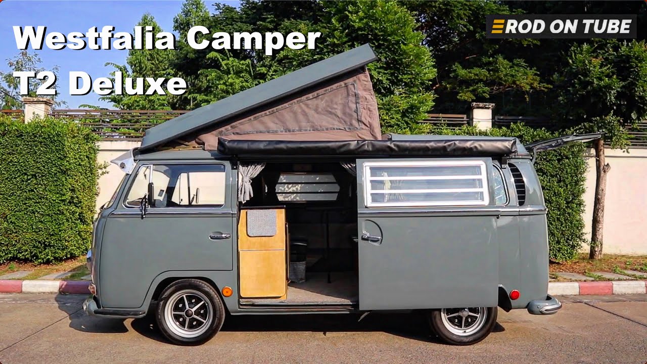 สายแคมป์เยอรมัน (ตู้แตงโม) Volkswagen T2 Deluxe Walkthrough ปี 68 Westfalia Camper Van - Rod On Tube