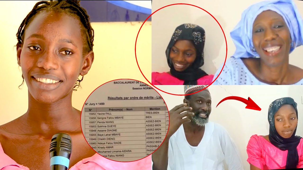 Du jamais Vu ! Yacine Fall Moyenne 17,92 au Baccalauréat, Mention Très Bien, Sa maman témoigne «..