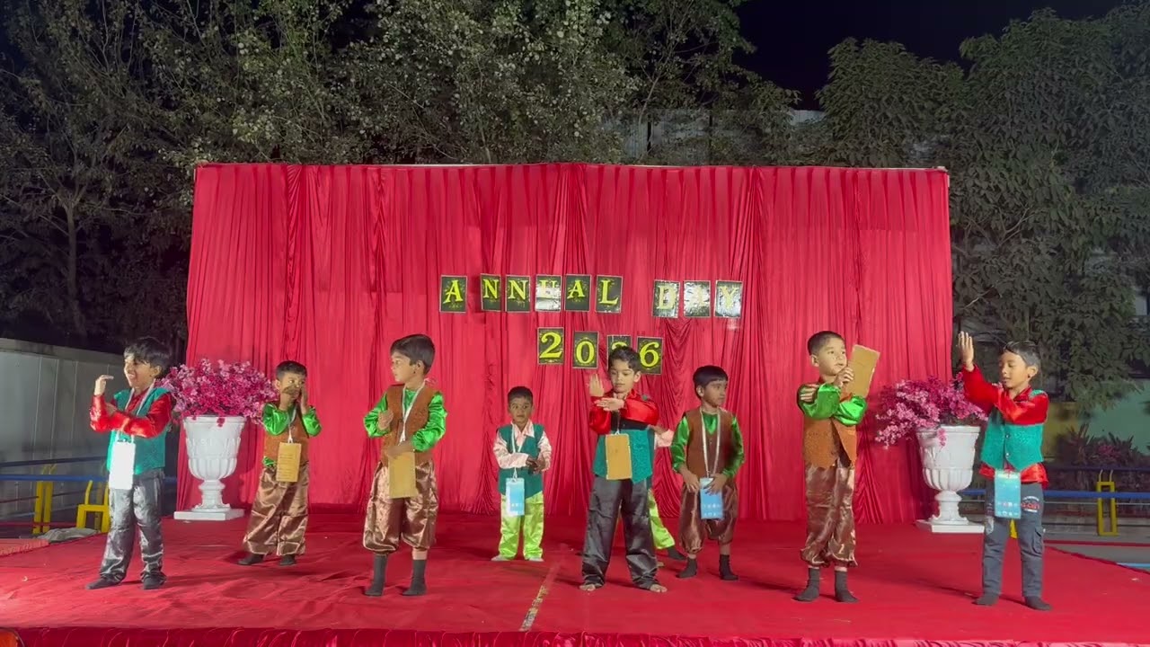 Annual Day Mobile Addiction the bandar song dance by kids 