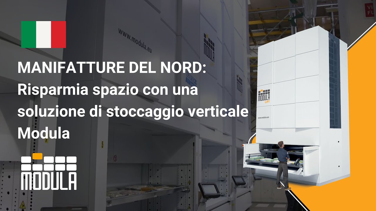 MANIFATTURE DEL NORD: Risparmia spazio con una soluzione di stoccaggio verticale Modula