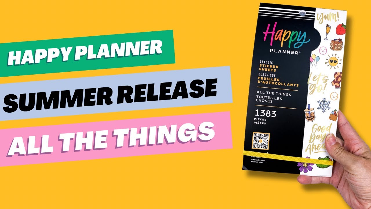 NEW! Happy Planner Summer Release 2023 - All the Things Sticker Book Flip Through
