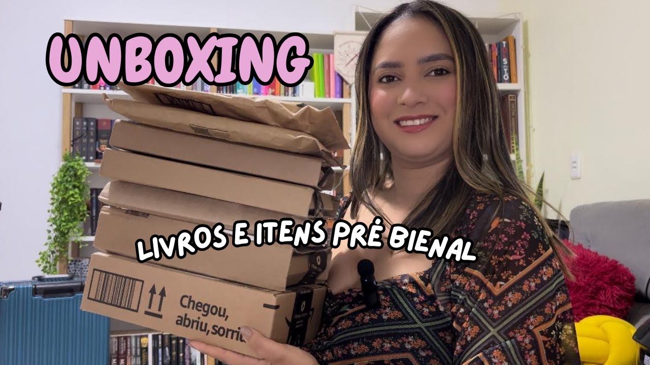 Unboxing de livros e itens pré Bienal do Livro de SP