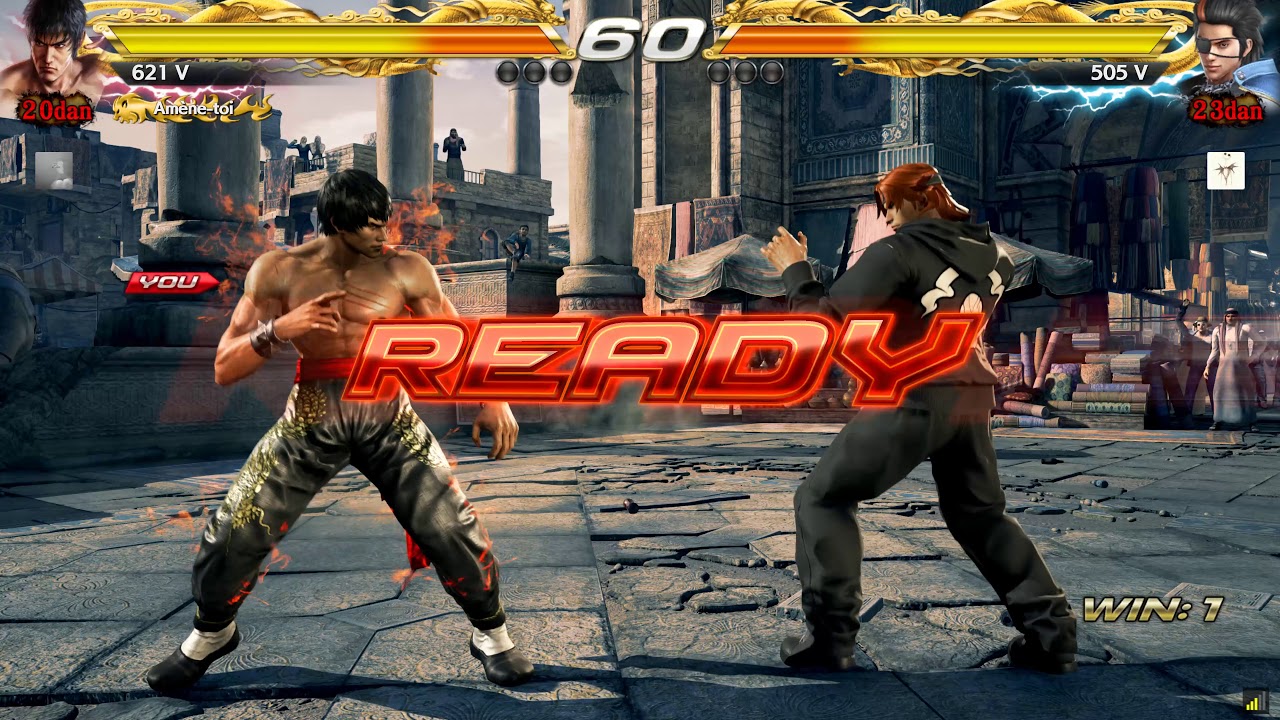 TEKKEN 7 (PC) : HIGH LEVEL TEKKEN - LAW (GENBU) VS HWOARANG (SUZAKU)►4K 60FPS
