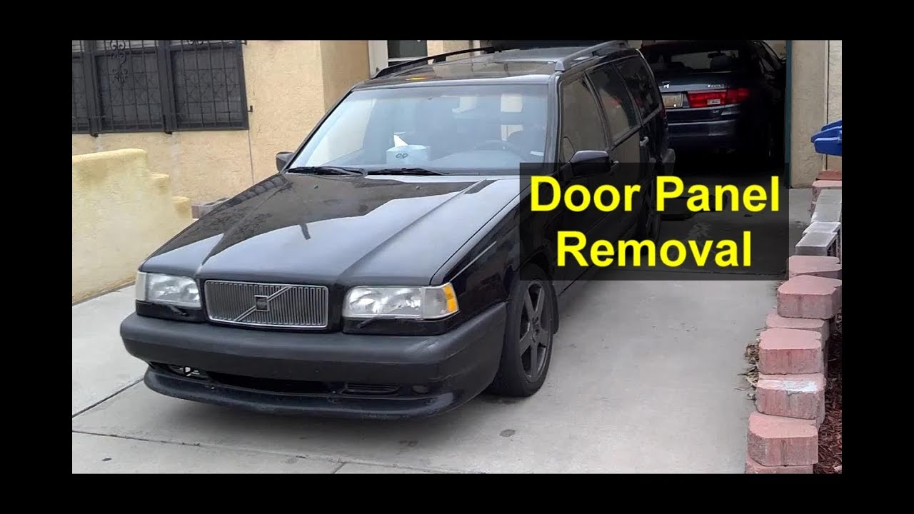 How to remove the front door panel removal and installation on a Volvo 850 - VOTD