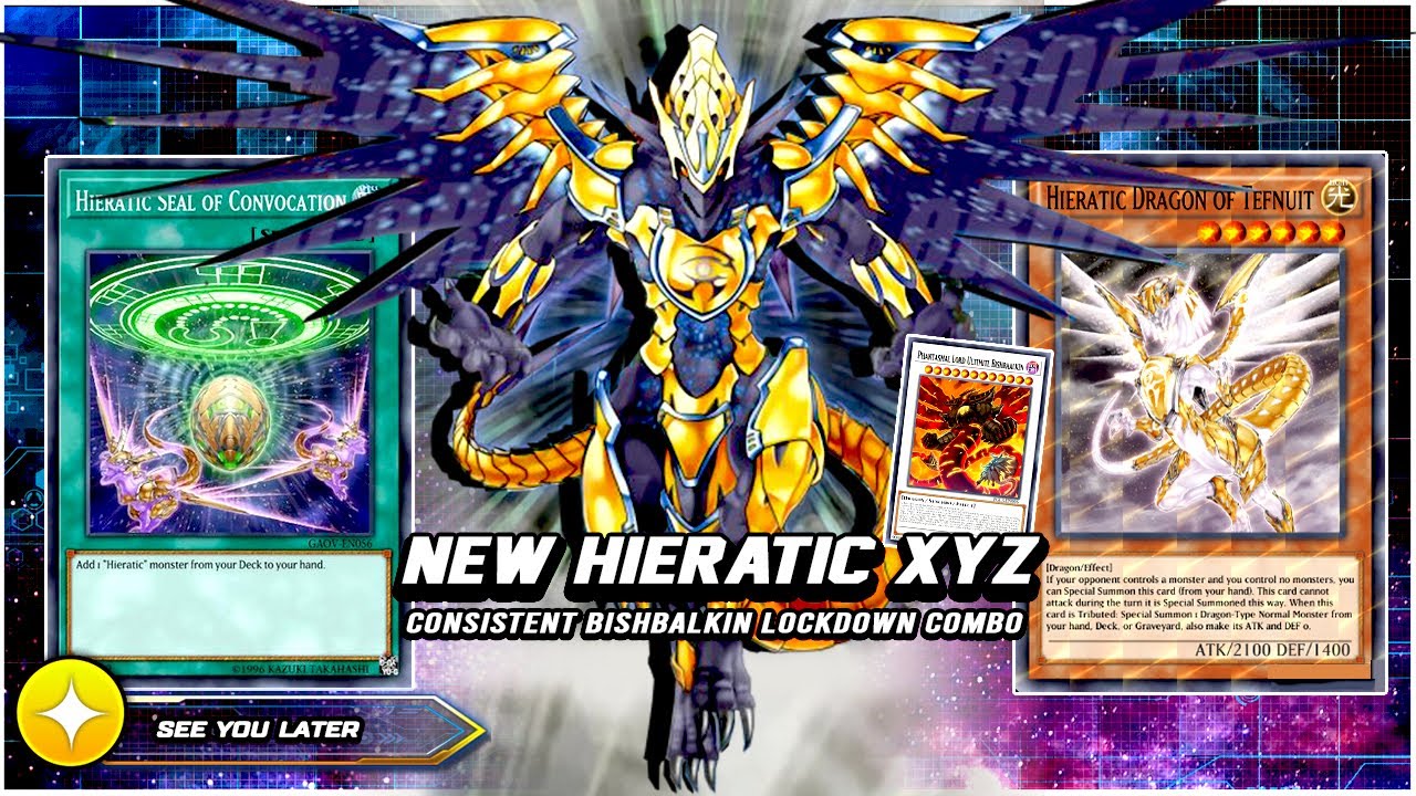 NEW HIERATIC XYZ WITH OTK AND LOCKDOWN COMBO FT BISHBAALKIN! [Yu-Gi-Oh! Duel Links]