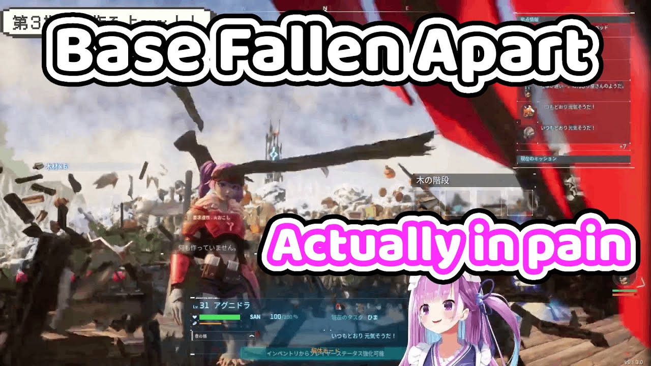 Aqua Suffers By Accidentally Destroying Her Base In Palworld 【Hololive】