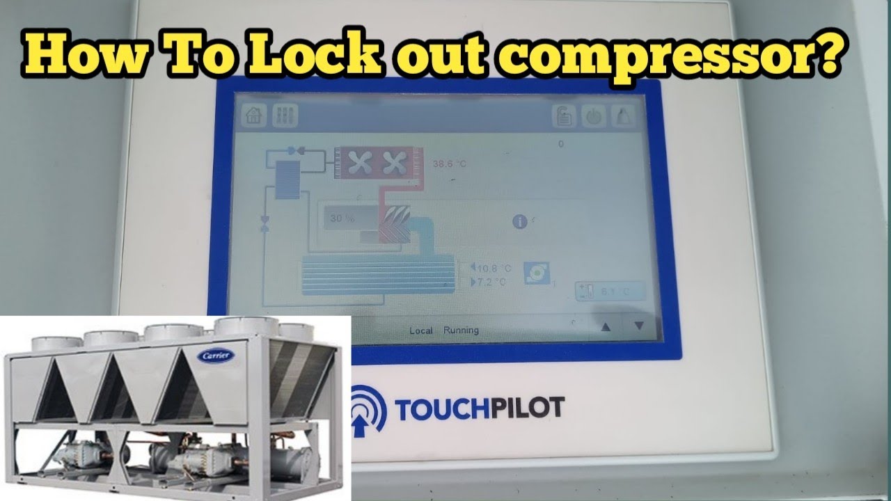 carrier 30xa chiller Touch pilot  controller how to disable compressor | chiller disable compressor