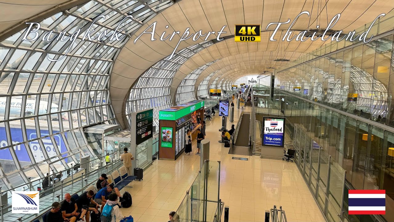 Bangkok International Airport, Thailand 🇹🇭 | BKK | 4K UHD | The Busiest Airport in Thailand |