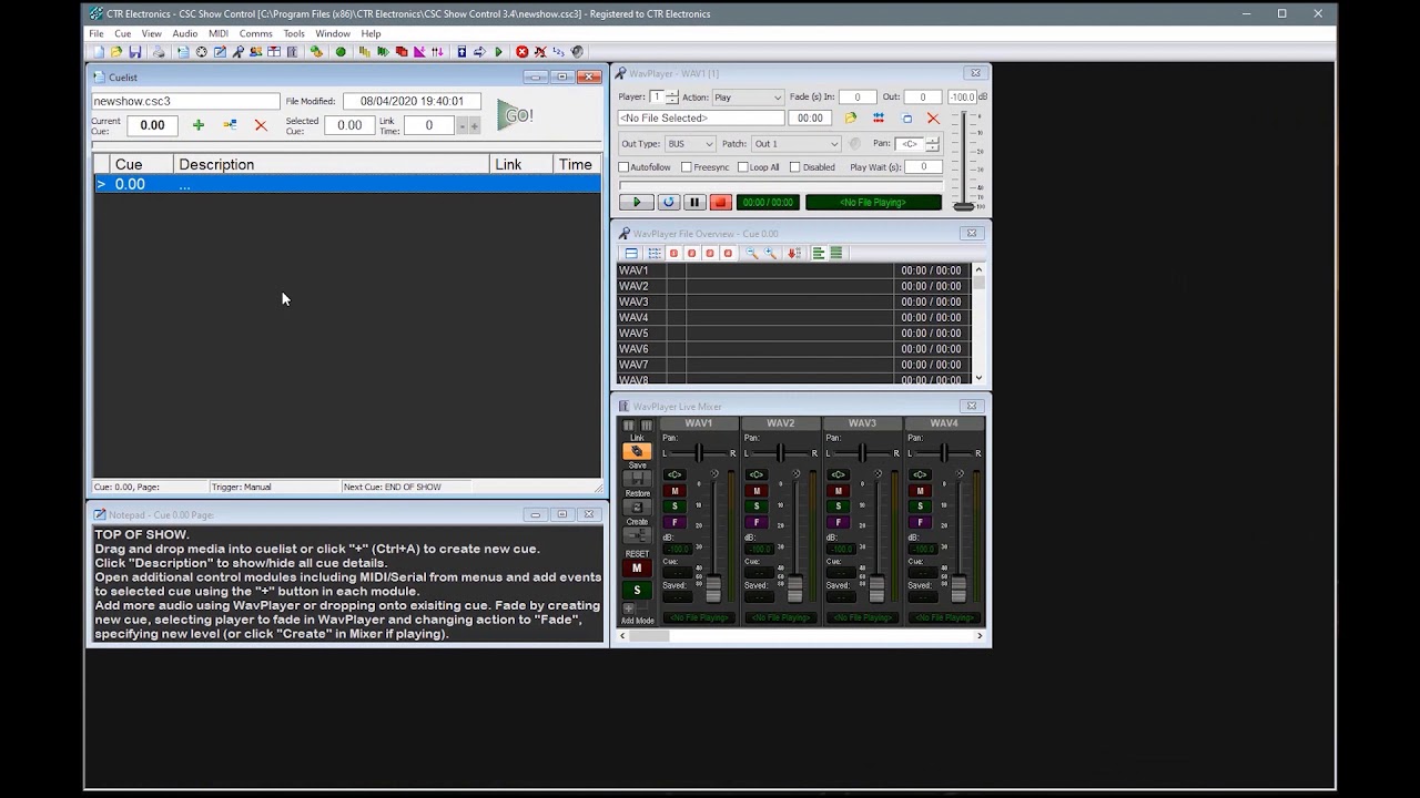 CSC Show Control Overview Tutorial Series - 01 Introduction