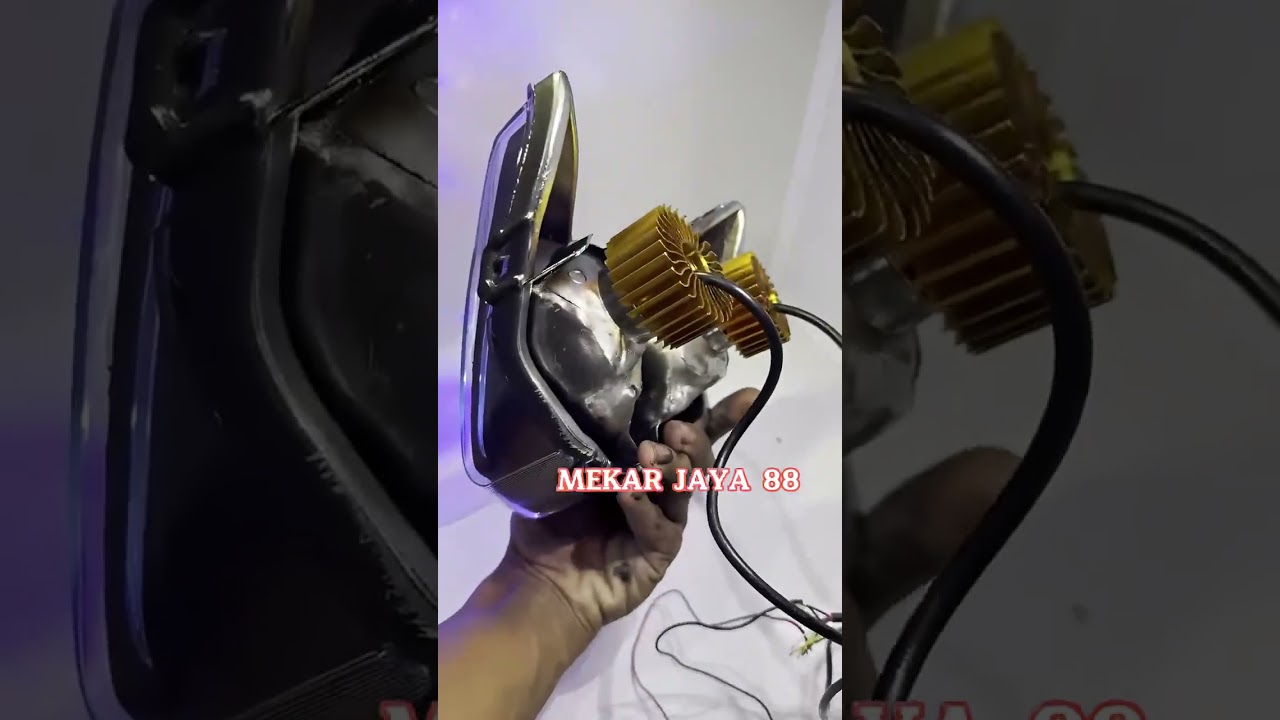 Lampu LED Tembak Biled 2 Lensa Supra X 125 Batman | Lengkap dengan Reflektor, Pencahayaan Maksimal!