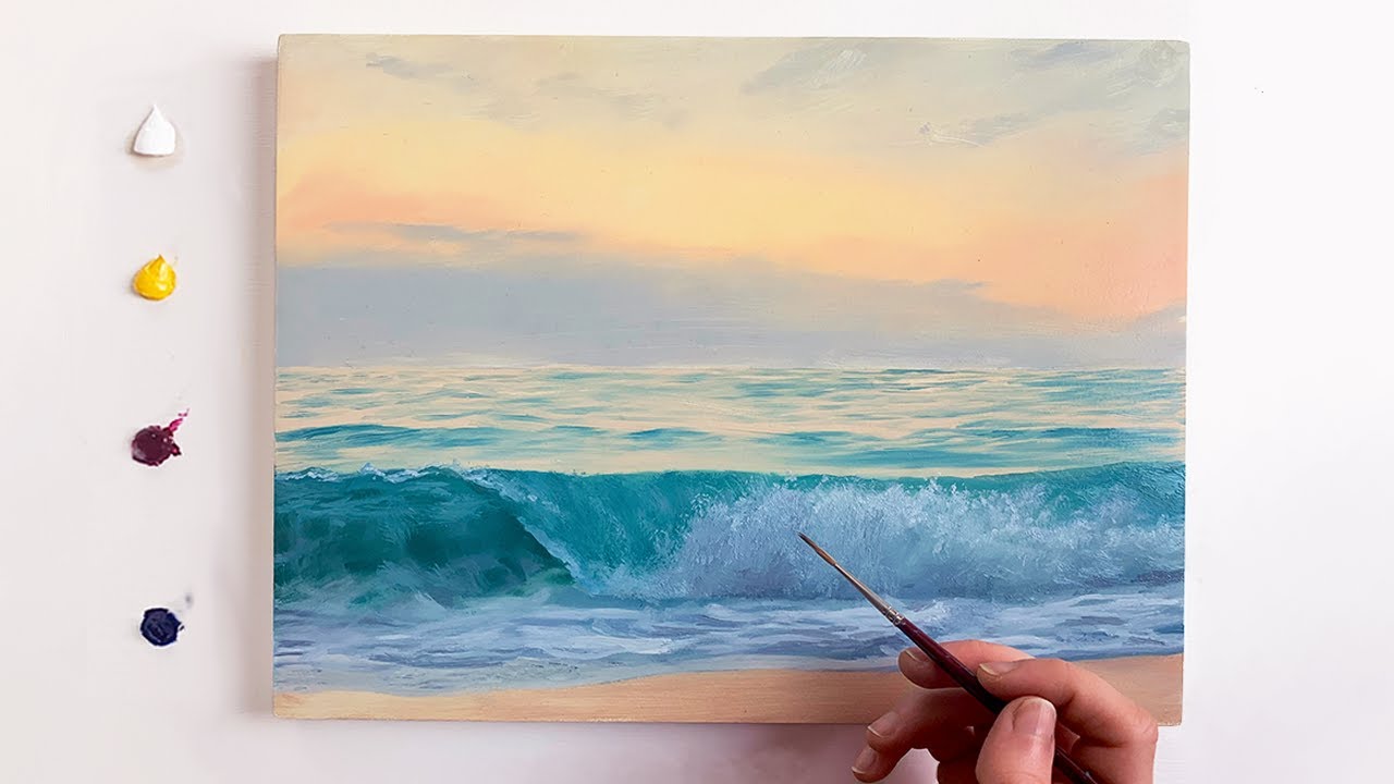 How to Paint an Ocean Sunset | Oil Painting Tutorial with Cranfield Oil Paints