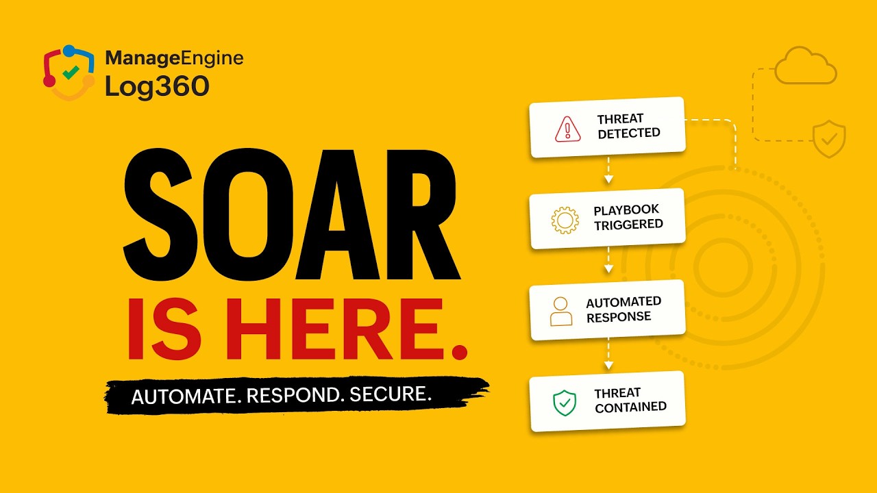 Встроенная технология SOAR в облаке Log360 | Автоматизация безопасности для современных центров м...