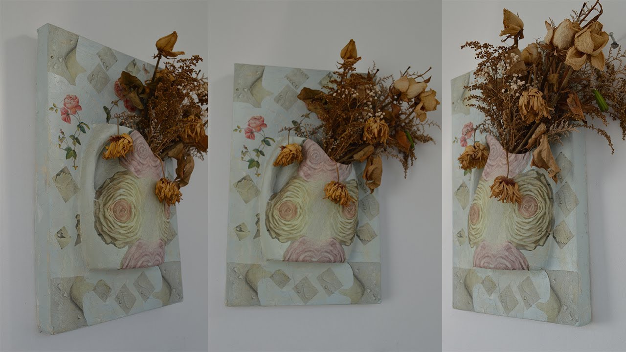CUADROS VINTAGE 3D DECOUPAGE-HOW TO MAKE  3D VINTAGE WALL ART PICTURE