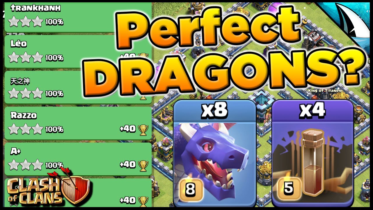Perfect With Dragons?!? Dragons are the strongest attack strategy at TH 13 | Clash of Clans